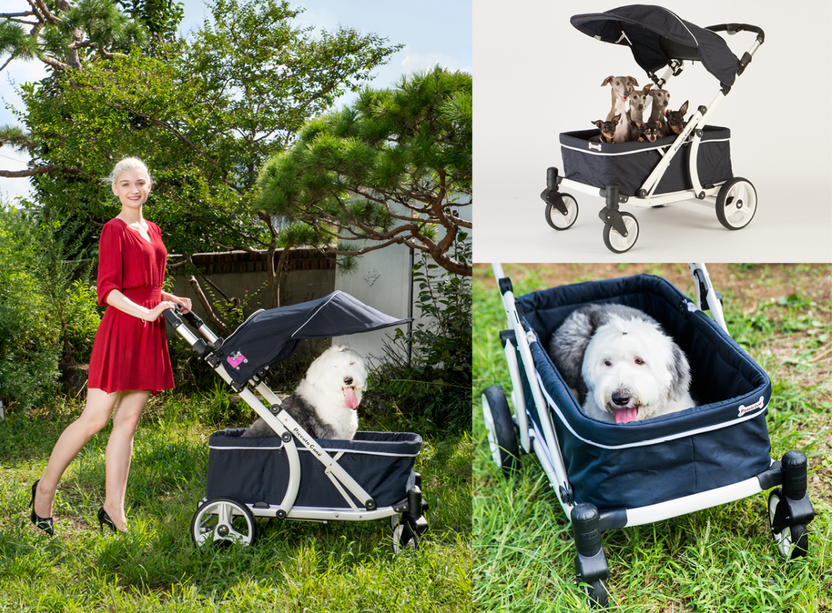 The Gigantic Crea Pet Wagon (100kg capacity) by Piccolo Cane - Navy Blue