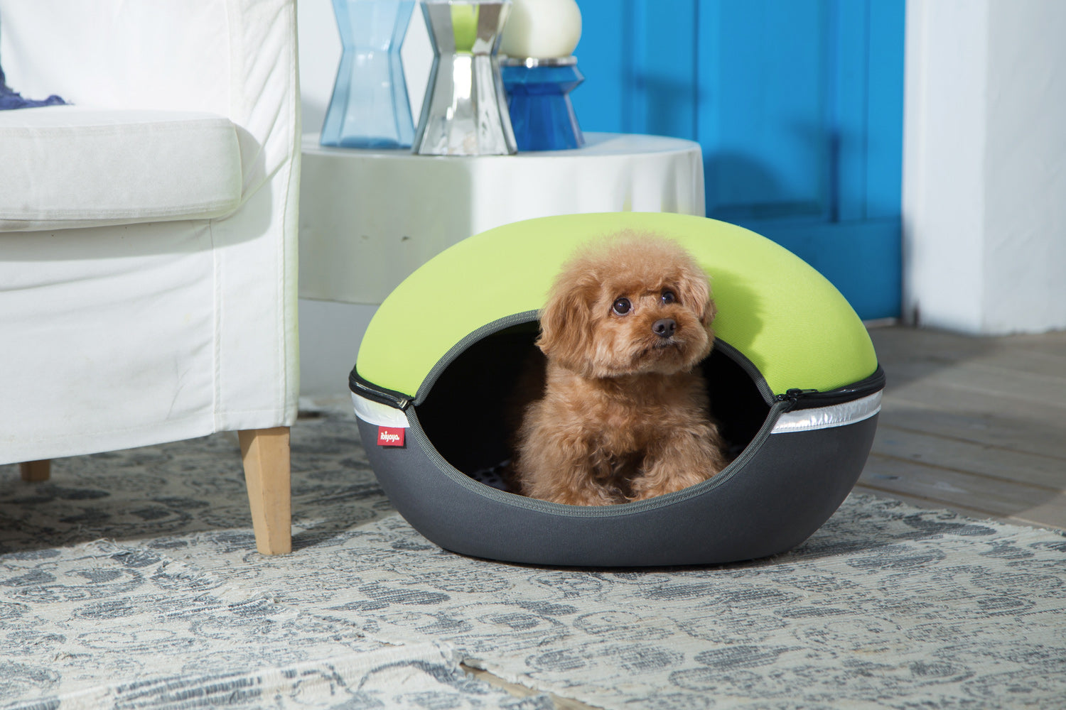 The Little Arena Pet Cave & Bed By Ibiyaya - Green FB1308-G