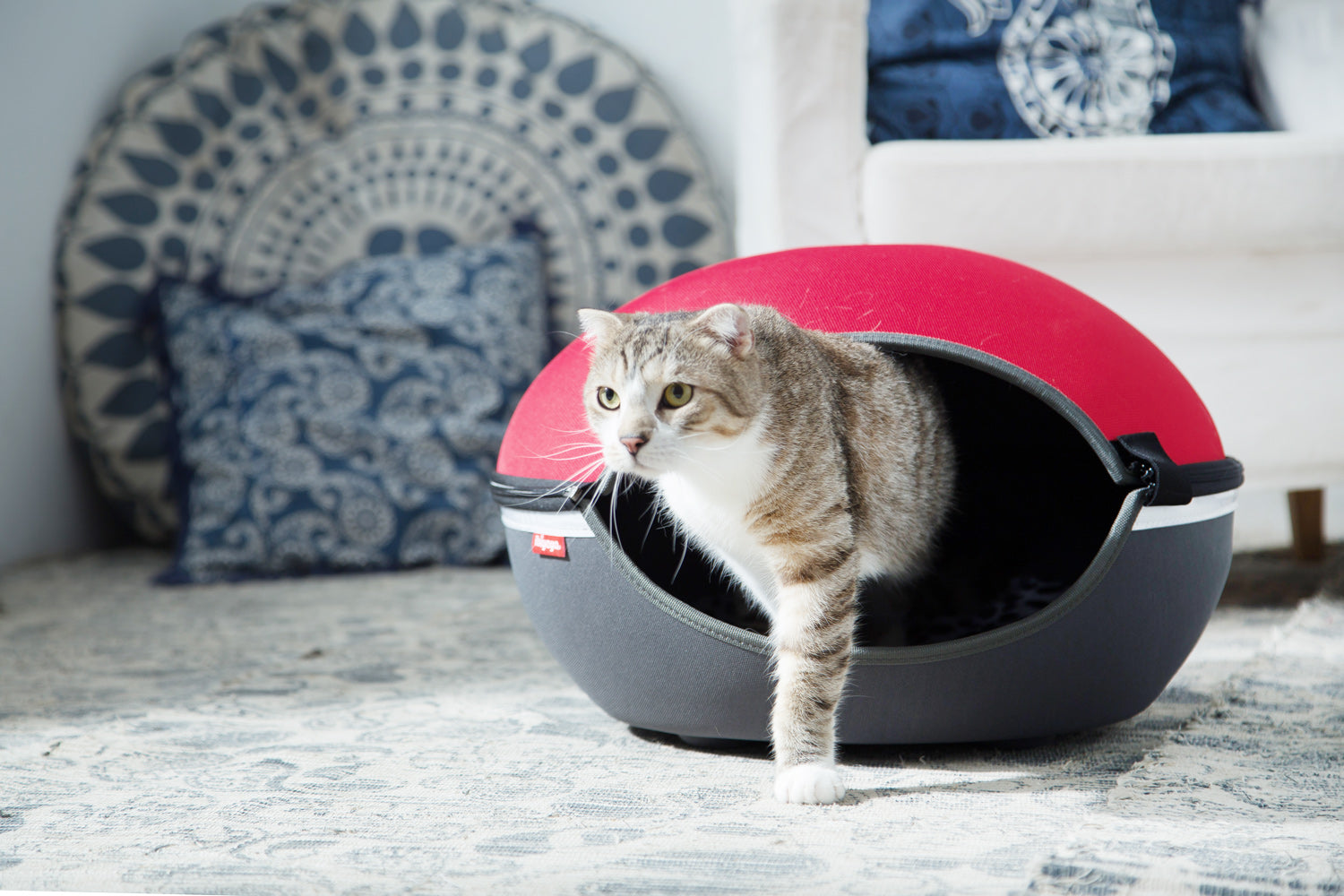 The Little Arena Pet Cave & Bed By Ibiyaya - Red