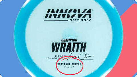 Innova wraith flight ratings on blue disc golf disc