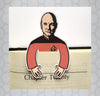 Star Trek Captain Picard die cut bookmark