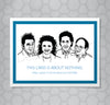 Seinfeld Characters greeting card