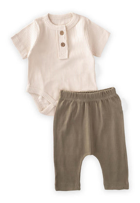 Gender Neutral Outfit for 0-3 Years Light Beige