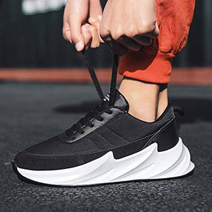 Elegant Black Mesh Solid Sports Shoes For Men – Dilutee India