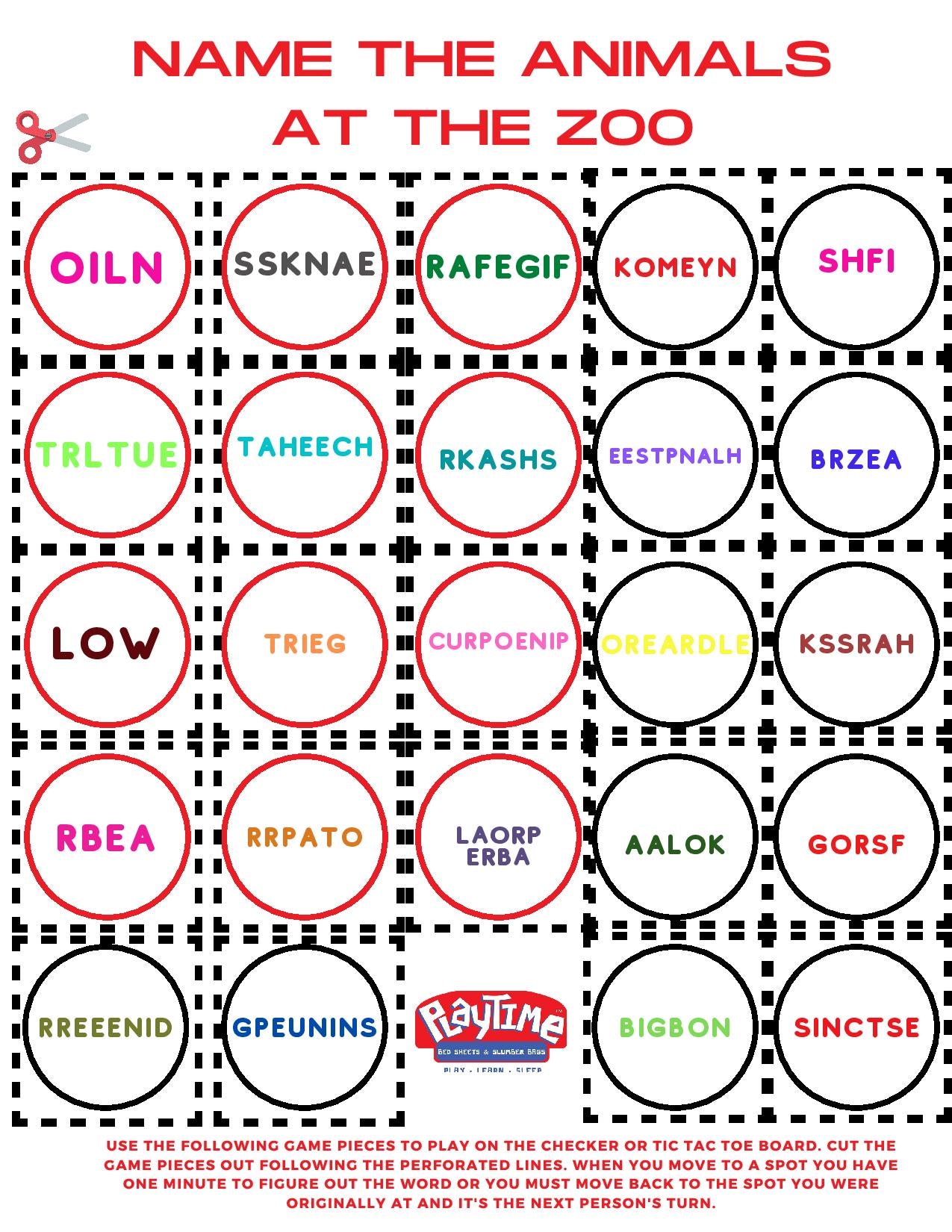 Printable Checkers Pieces