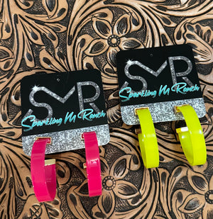 Neon Hoops - Sparkling M Ranch Boutique  - Neon Hoops