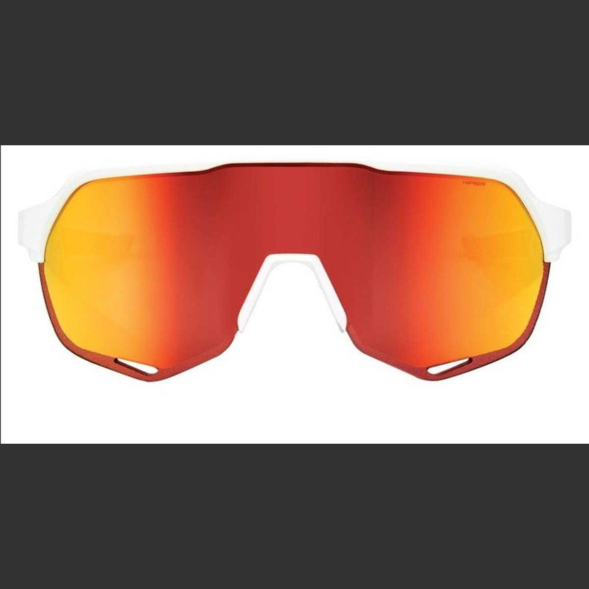 100% 60006-00007 S2 Soft Tact Off White with HiPER Red Multilayer Mirror Lens