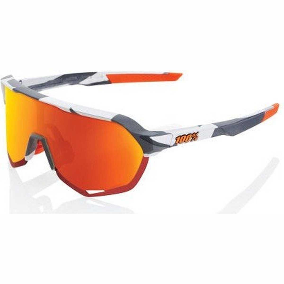 100% 60006-00008 S2 Sunglasses Soft Tact Gray Camo wth HiPER Red Lens