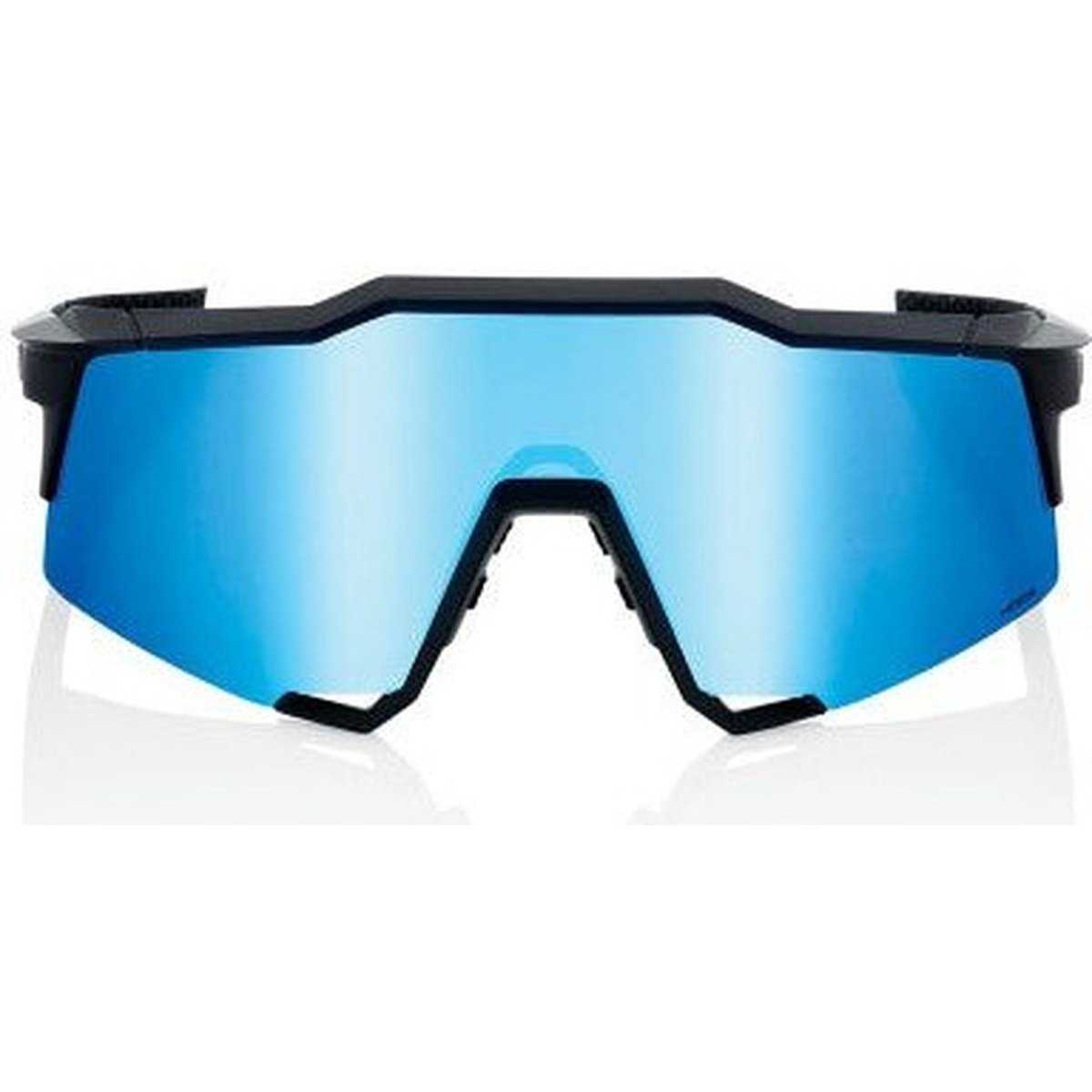 100% 60007-00004 Speedcraft Sunglasses Matte Black w/ HiPER Blue Lens