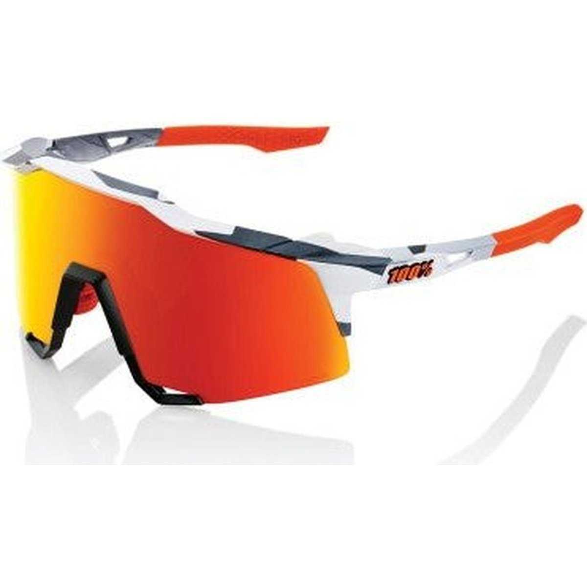 100% 60007-00010 Speedcraft Sunglasses Soft Tact Gray Camo with HiPER Red Lens