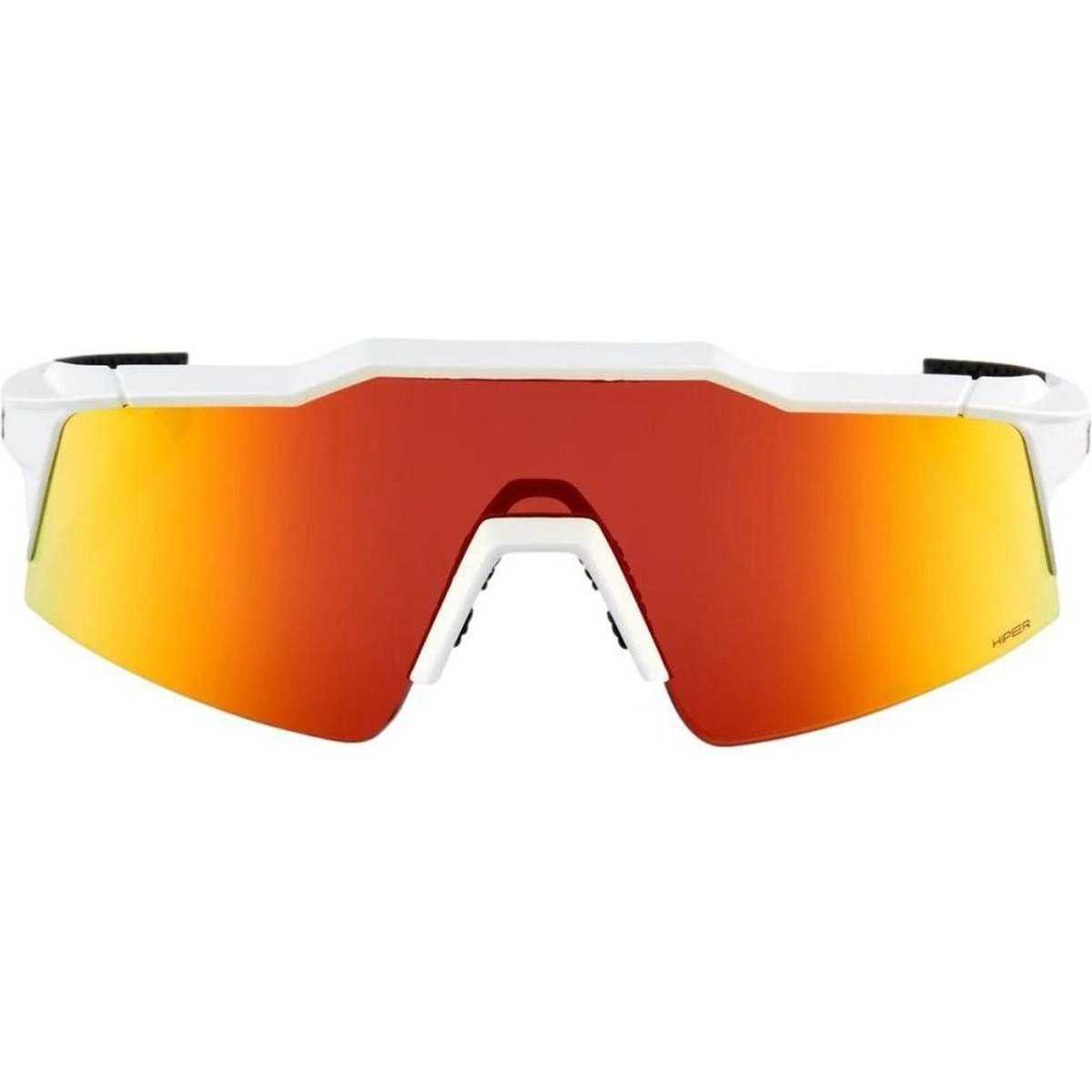 100% 60008-00004 Speedcraft SL Soft Tact Off White with HiPER Red Mirror Lens