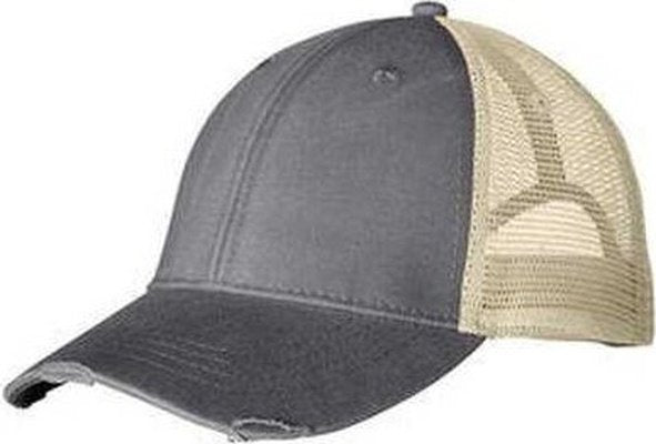 Adams OL102 Distressed Ollie Cap - Charcoal Tan