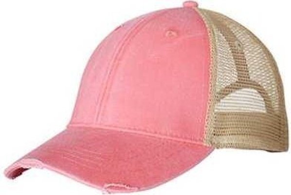 Adams OL102 Distressed Ollie Cap - Coral Tan