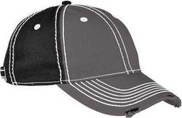 Adams RM102 Adult Distressed Rambler Cap - Charcoal Black