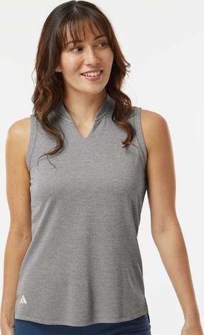 Adidas A1001 Women's Ultimate365 Textured Sleeveless Shirt - Charcoal