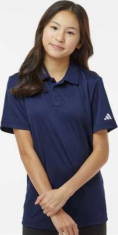 Adidas A4000 Youth Performance Polo - Collegiate Navy