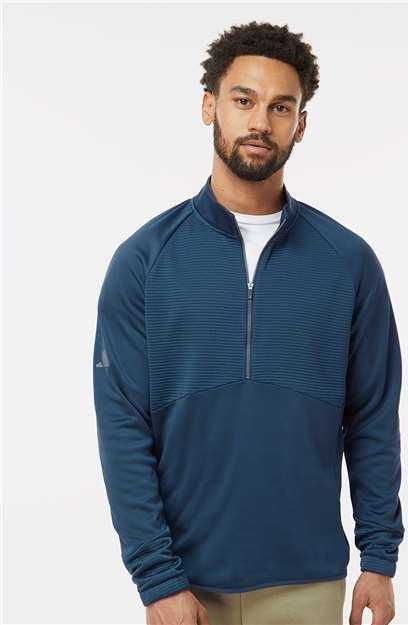 Adidas A587 Quarter-Zip Pullover - Crew Navy