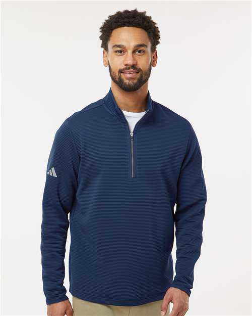 Adidas A588 Spacer Quarter-Zip Pullover - Collegiate Navy