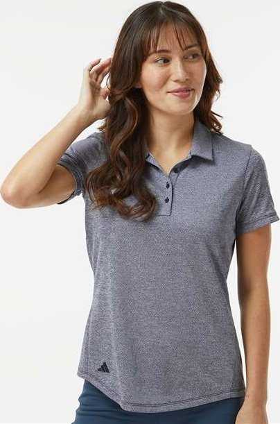 Adidas A592 Women's Space Dyed Polo - Collegiate Navy Melange