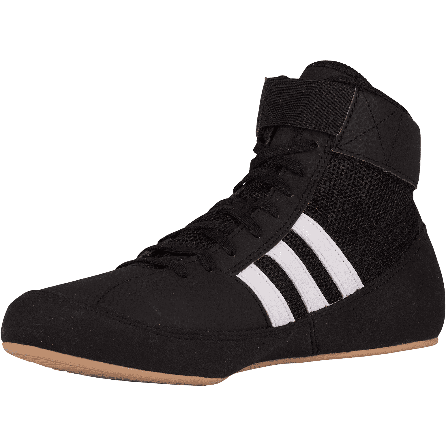 Adidas HVC 2 Youth Laced Wrestling Shoes - Black White Gum