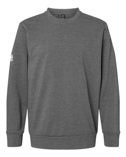 Adidas A434 Fleece Crewneck Sweatshirt - Dark Grey Heather