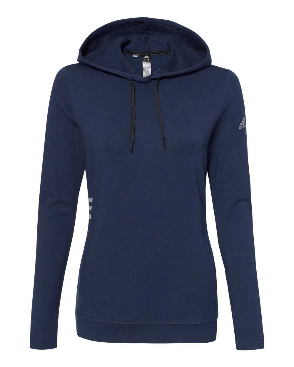 Adidas A451 Women's Lightweight Hooded Sweatshirt - Collegiate Navy