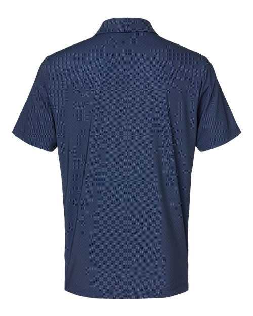 Adidas A498 Diamond Dot Print Polo - Navy Blue White Grey Three