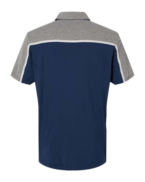 Adidas A512 Ultimate Colorblock Polo - Collegiate Navy Grey Two Grey Five Melange