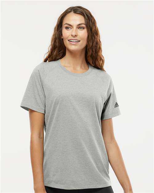 Adidas A557 Women's Blended T-Shirt - Medium Gray Heather