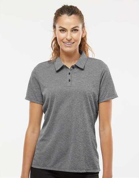 Adidas A583 Women's Heathered Polo - Black Melange