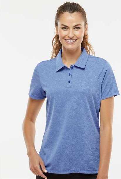 Adidas A583 Women's Heathered Polo - Collegiate Royal Melange