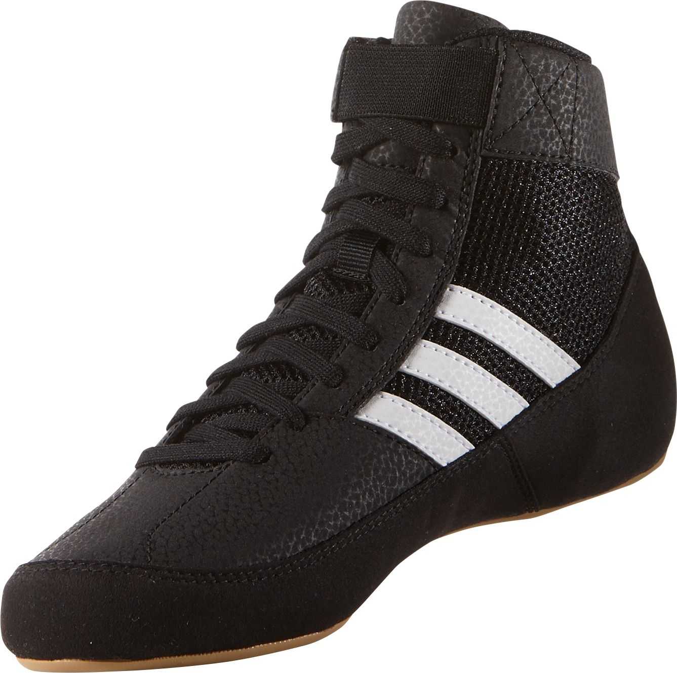 Adidas AQ3327 Youth HVC Wrestling Shoe - Black White