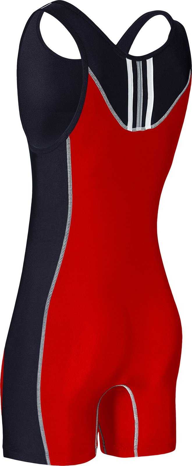 Adidas aS107s Wrestling Singlet - Red Black