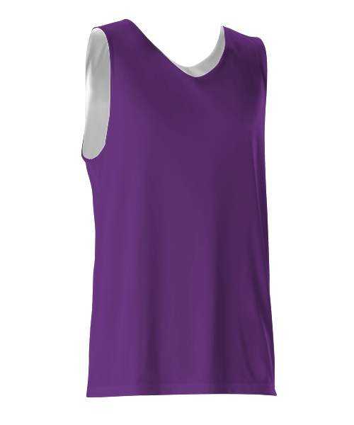 Alleson Athletic 506CR Men's Reversible Tank - Purple White