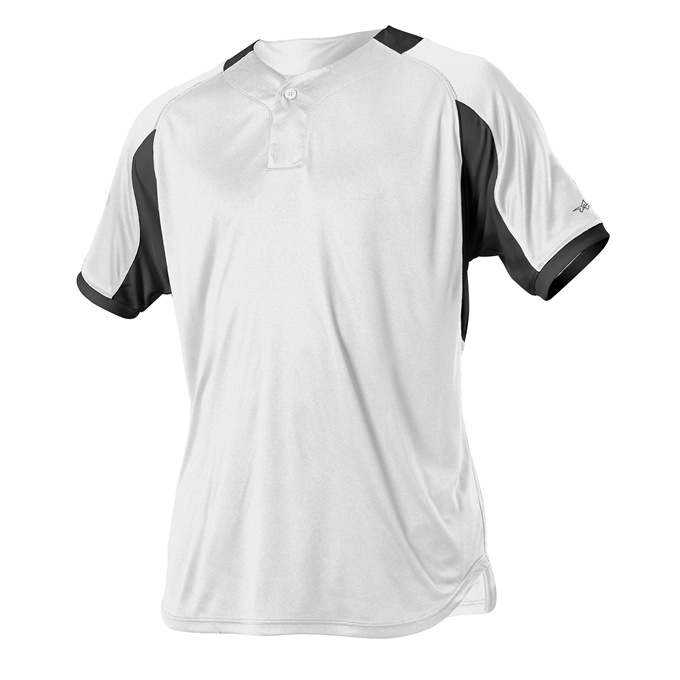 Alleson Athletic 5081BY Youth Baseball Jersey - White Black