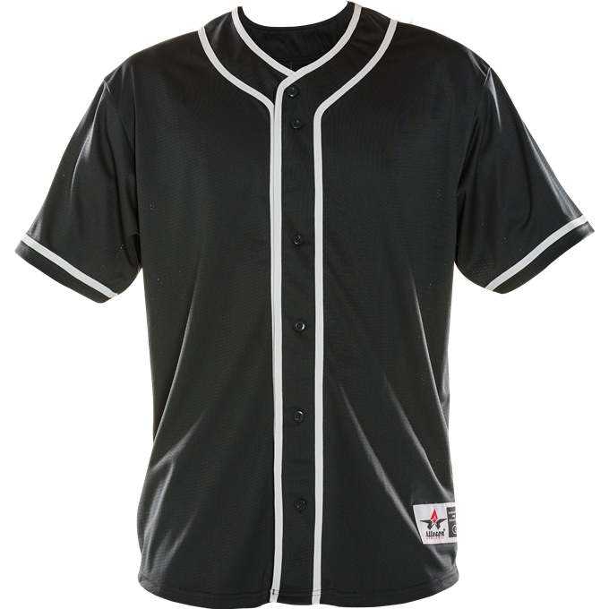 Alleson Athletic 52MBBJ Adult Diamond Jersey - Black White