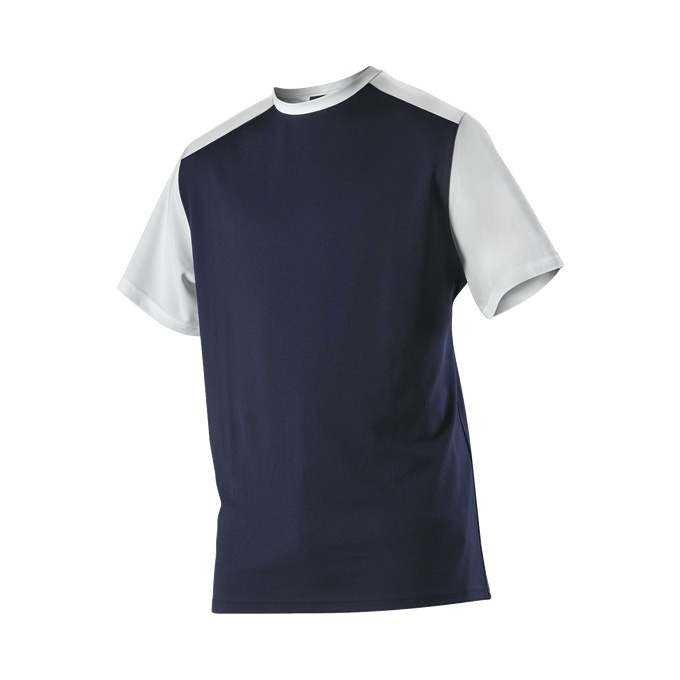 Alleson Athletic 532CJ Adult Crew Neck Baseball Jersey - Navy White