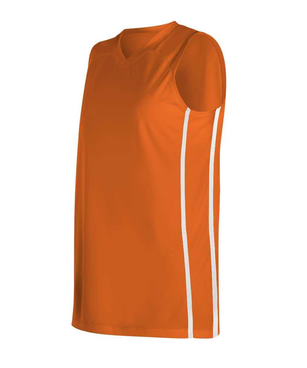 Alleson Athletic 535JW Women's Basketball Jersey - Orange White