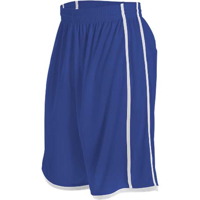 Alleson Athletic 535P Adult Basketball Short - Royal White