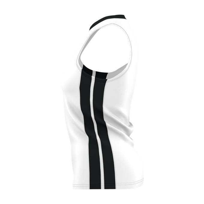 Alleson Athletic 538JW Womens Single Ply Basketball Jersey - White Black