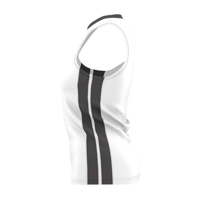 Alleson Athletic 538JW Womens Single Ply Basketball Jersey - White Charcoal