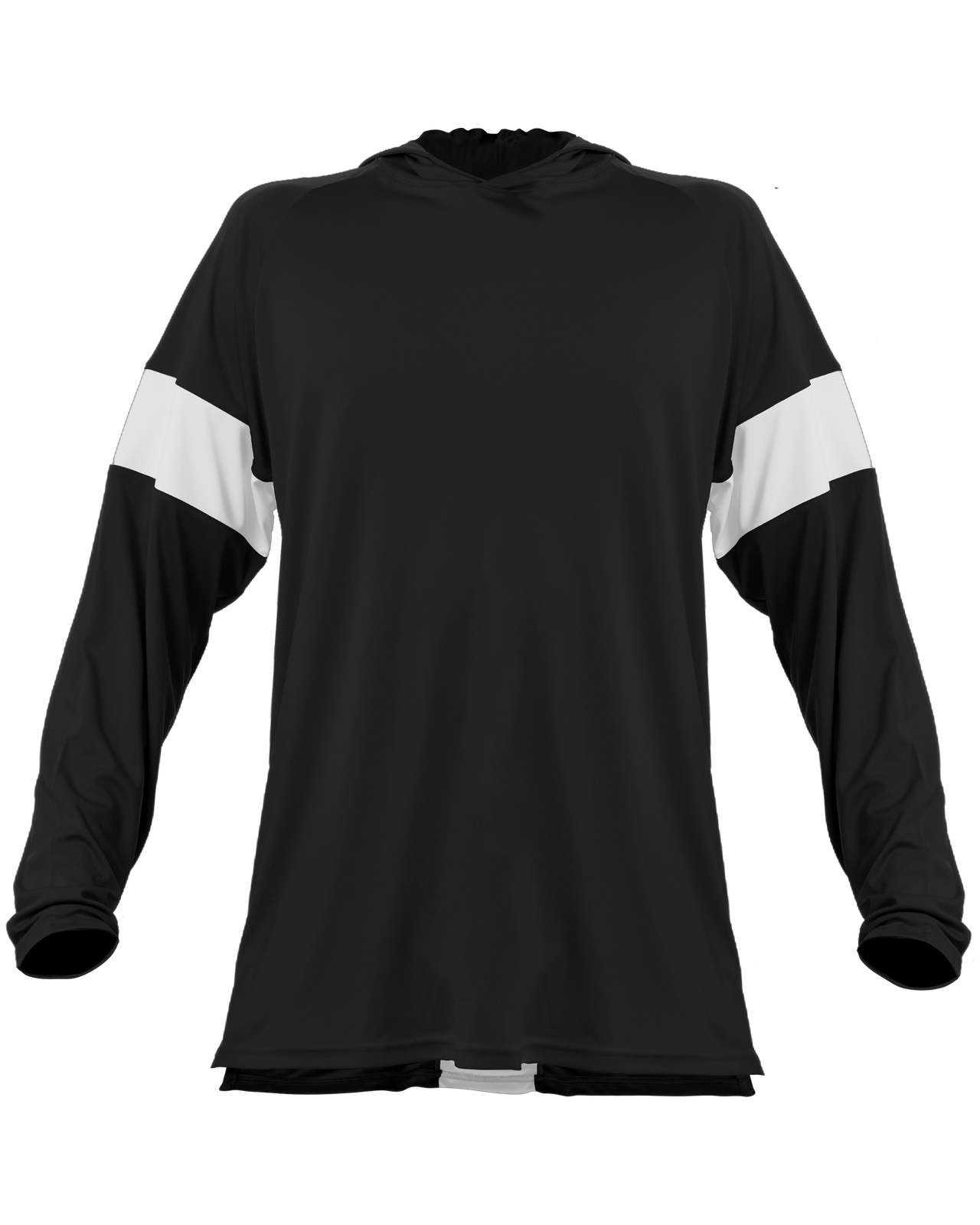 Alleson Athletic 545LSY Contender Youth Long Sleeve Shooter Shirt - Black White