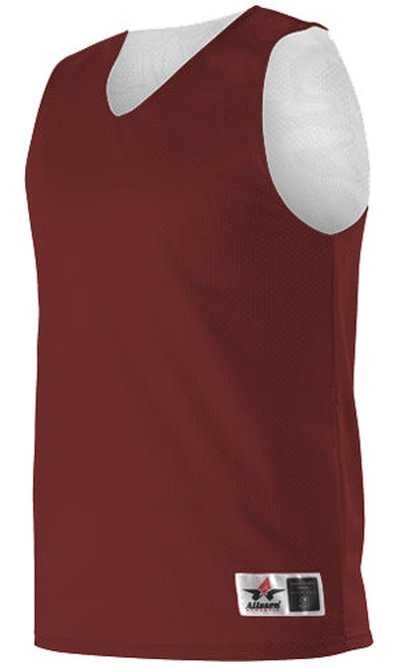 Alleson Athletic 560R Adult Reversible Mesh Tank - Cardinal White