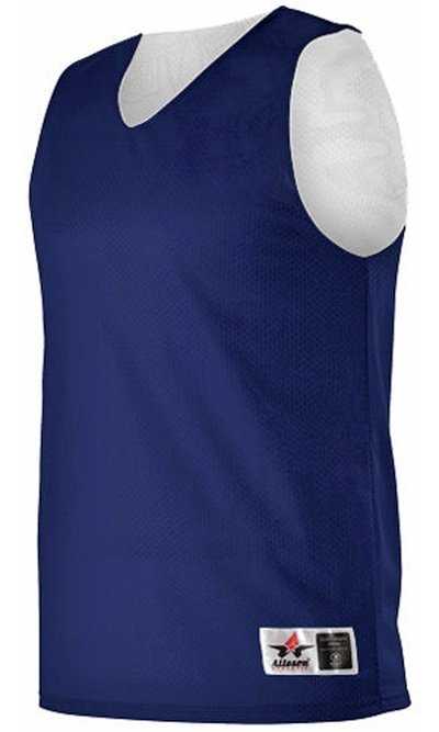 Alleson Athletic 560R Adult Reversible Mesh Tank - Navy White