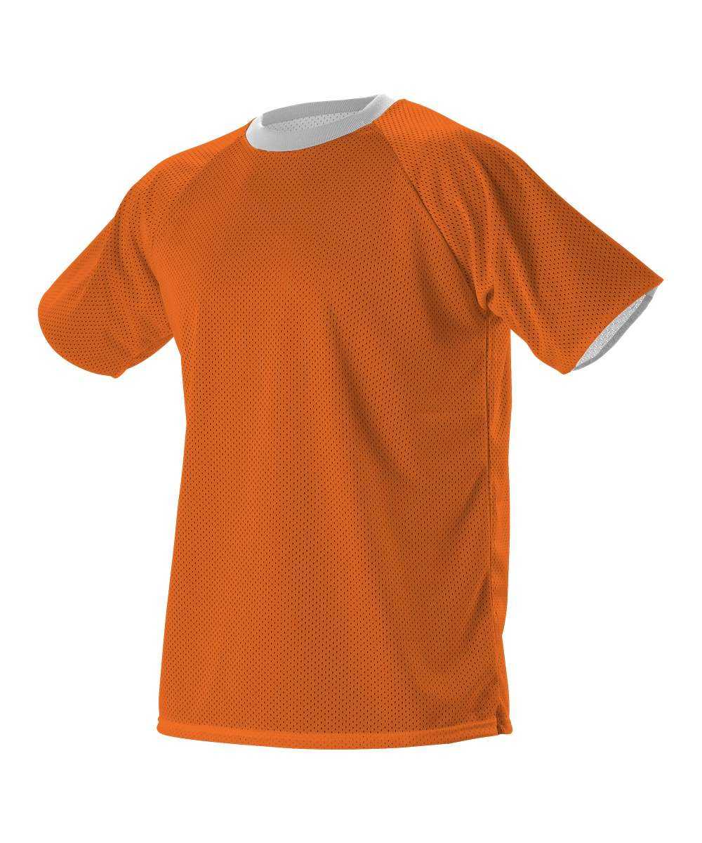 Alleson Athletic 56REVY Youth Extreme Mesh Reversible Jersey - Orange White