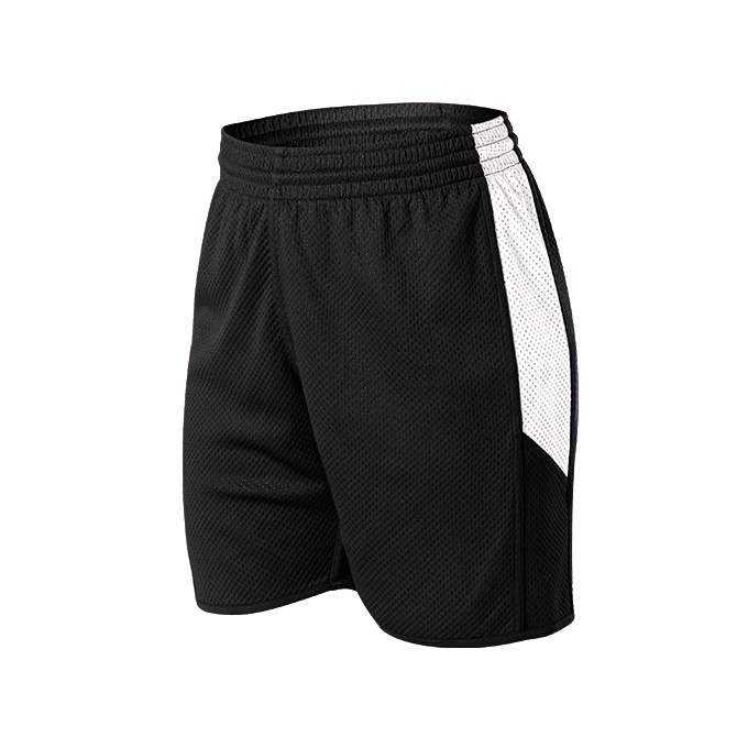 Alleson Athletic 589PSPW Womens Single Ply Reversible Short - Black White