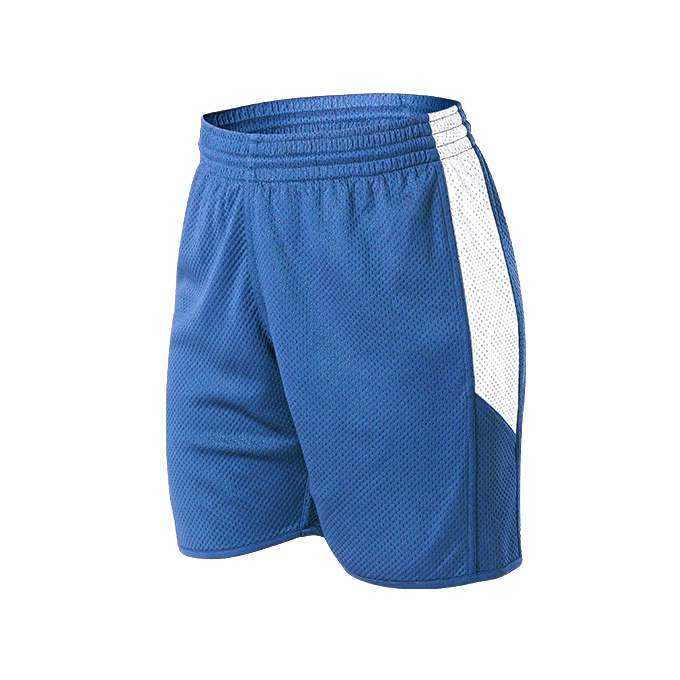 Alleson Athletic 589PSPW Womens Single Ply Reversible Short - Sky Blue White