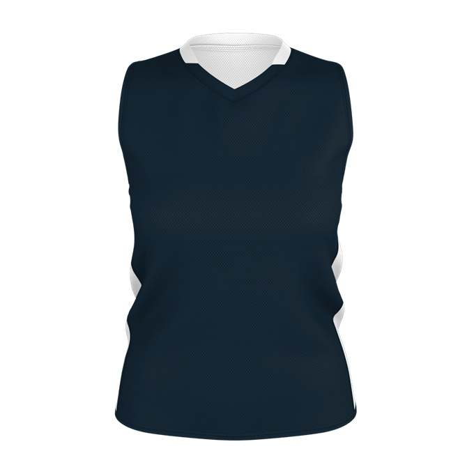 Alleson Athletic 589RSPW Womens Single Ply Reversible Jersey - Navy White