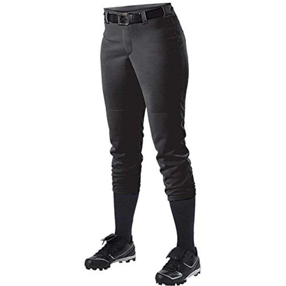 Alleson Athletic 605PBWY Girl's Fastpitch Pant - Black