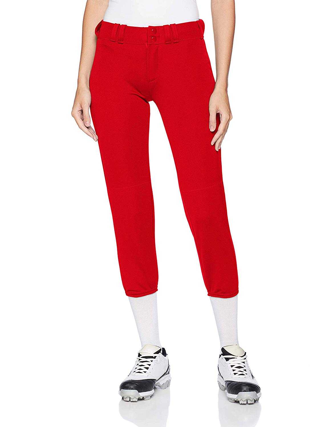 Alleson Athletic 605PBWY Girl's Fastpitch Pant - Scarlet